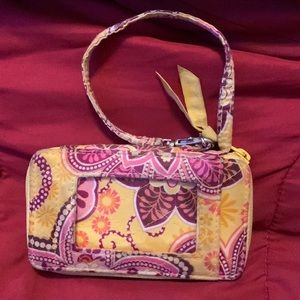 Yellow Small Vera Bradley wristlet